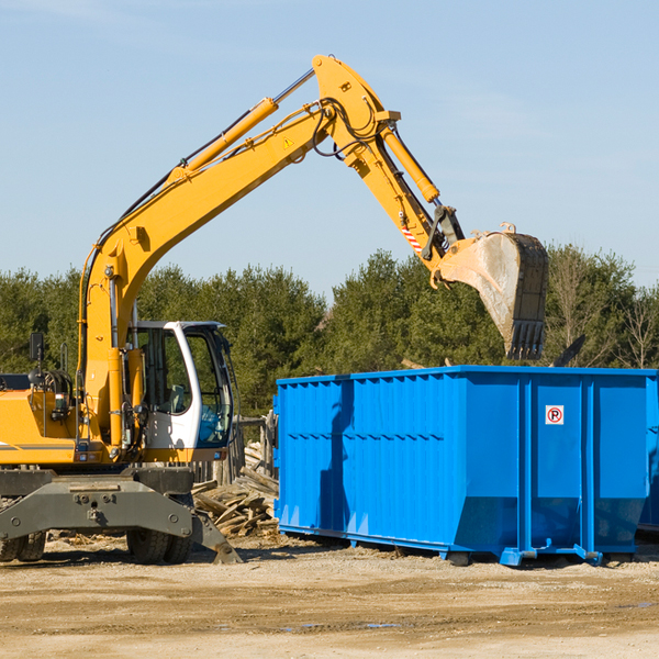 can i choose the location where the residential dumpster will be placed in Fulton